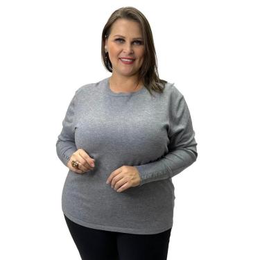 Imagem de Blusa de Lã City Lady Manga Longa Gola Redonda-Feminino