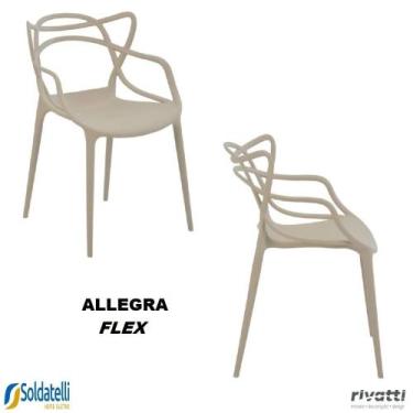 Imagem de Kit 2 Cadeiras Allegra Flex PP Várias Cores - Rivatti, Nude
