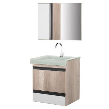 Imagem de Gabinete de Banheiro com Espelheiro Kit Natal 50cm - Boatto Móveis , B