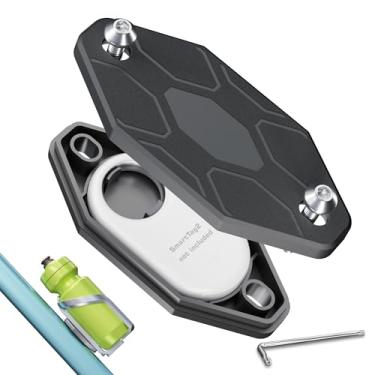 Imagem de EFEALL Suporte de bicicleta para SmartTag2, suporte de garrafa de água oculto embaixo da bicicleta com parafuso antifurto, suporte de bicicleta à prova d'água para Samsung Smart Tag 2, suporte oculto