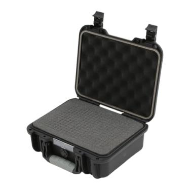 Imagem de Ioensy Caixa de ferramentas rígida à prova d'água, estojo rígido anti-impacto para transporte, proteção para microfones, câmeras, equipamentos de teste, Preto