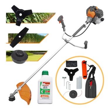 Imagem de Roçadeira Cortador De Grama Lateral Tekna Rl520 + Oleo Stihl
