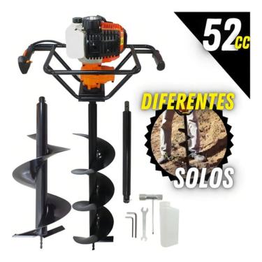 Imagem de Perfurador De Solo 52cc Vulcan + Duas Brocas + Extensão 50cm