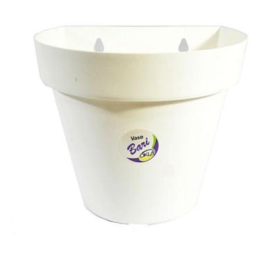 Imagem de Kit 10 Vasos para plantas arandela parede meia lua flores jardim verti