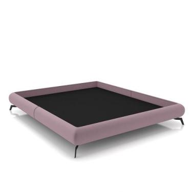 Imagem de Cama de Casal Avulsa Bezos Madeira Imunizada Pés em Aço Revestimento V