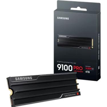 Imagem de SSD M.2 Nvme Gen5 4TB 14.800mb/s Samsung 9100 Pro Com Dissipador PC / Ps5 / Playstation 5 SSD PCie 5.0 Gen 5 - Mz-vap4t0cw