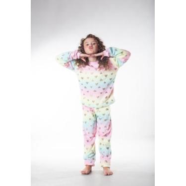Imagem de Pijama Infantil Coração Mágico Dunabella - dunabella clothing, Rosa, 0