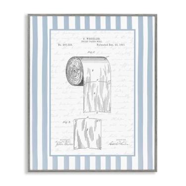 Imagem de Stupell Industries Papel higiênico vintage envernizado cinza emoldurado giclée design de arte por Lettered and Fored, 20 x 16