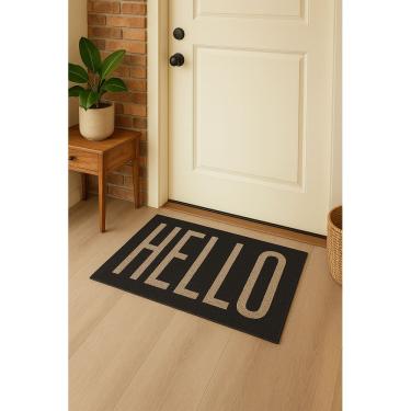 Imagem de Capacho Vinílico Estampado Antiderrapante 60x40cm Hello Uzoo