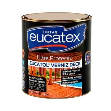 Imagem de Eucatex Verniz Mogno Brilhante 225ml Proteção Acabamento Kit 2 Unidades