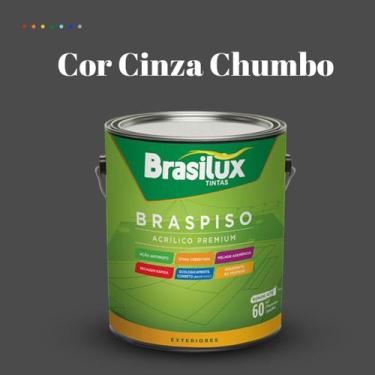 Imagem de Tinta Piso Externa Acrílica Cores 3,2 litros Lavável Antimofo Brasilux