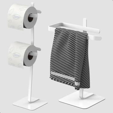 Imagem de Porta Papel Higiênico de Chão e Porta Toalha Lavabo Oslo.D - MetalCrom