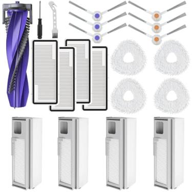 Imagem de Kit de substituição de acessórios para aspirador de pó e esfregão Narwal Freo X Ultra, 1 escova principal, 6 escovas laterais, 4 filtros Hepa, 4 sacos de pó, 4 panos de esfregão, 1 ferramenta de