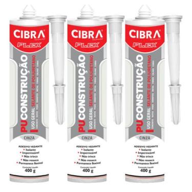 Imagem de Kit 3 Selantes PU 40 PU Construção Uso Geral Selante de Poliuretano Ad