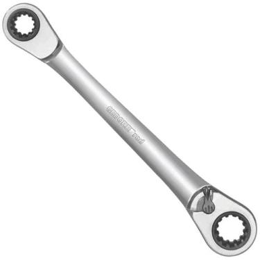 Imagem de Chave Estrela Plana com Catraca 4 em 1 CR-V 10 a 19mm - GEDORE RED-R07