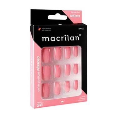 Imagem de Unhas Posticas Macrilan 24 Pc / 36 Pc, PESSEGO UP318A 24PC