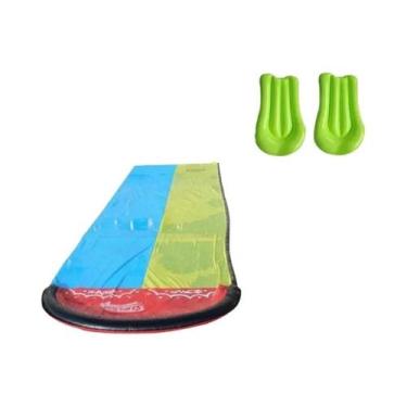 Imagem de Escorregador De Água Inflável Para Jardim, Brinquedo Aquático Para Fam