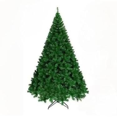 Imagem de Árvore de Natal Completa Pinheiro 2,10 Metros 566 Galhos Verde e Nevada com Branco Modelo Luxo Decoração de Natal(2,10m Dinamarquê956GalhosA721H)