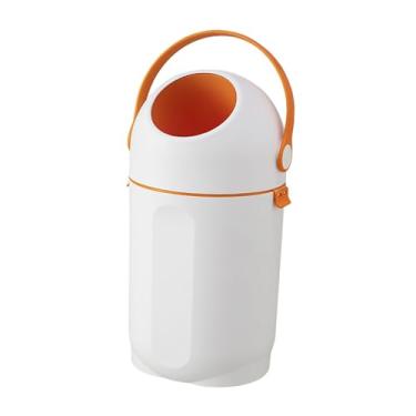 Imagem de Baoblaze Lixeira para fraldas, lixeira de armazenamento, grande capacidade, balde para descarte de fraldas, recipiente de lixo para quarto e casa, Branco