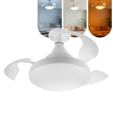 Imagem de Ventilador de Teto Retrátil C/Luz Ajustável Silencioso VT03