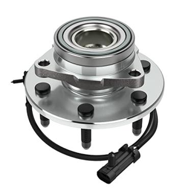 Imagem de Conjunto de cubo de roda e rolamento dianteiro da Mostplus 515036 compatível apenas com Chevy GMC com ABS 6 Lug para 4WD