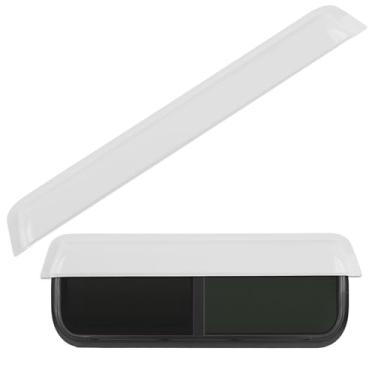 Imagem de Federedevo Protetor de chuva branco para janela RV - serve para janelas de 81.3-94.0 cm (95 cm) de largura, acrílico premium, fita 3M, fácil instalação sem perfuração para trailer/campista/van