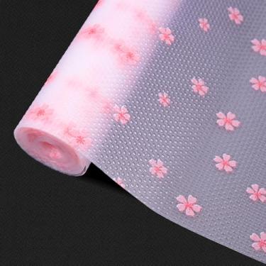 Imagem de Forro de gaveta e prateleira para armário de cozinha 30,5 cm x 609,6 cm, forros de gaveta, prateleiras, papel plástico antiderrapante, impermeável, antiderrapante, protetor de geladeira para banheiro