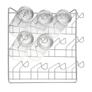 Imagem de Escorredor De Copos De Parede 12 Ganchos Lanchonete Bar Restaurante