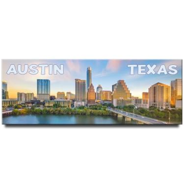 Imagem de Austin Panoramic Fridge Magnet Texas Travel Souvenir Colorado River