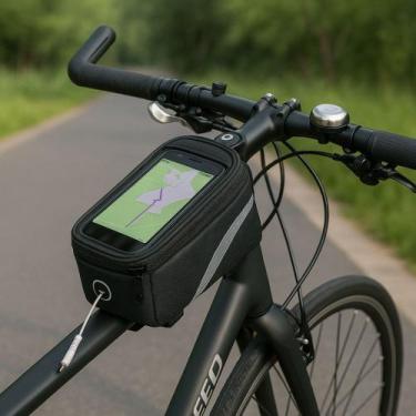 Imagem de Bolsa Bicicleta Quadro Porta Celular Acessórios Impermeável - Yeet