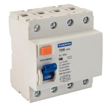 Imagem de Interruptor TDR-63 4P 63 A 30 mA 6 KA Tramontina