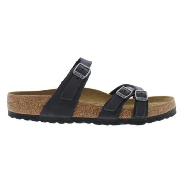 Imagem de Birkenstock Sandálias masculinas Kyoto, Preto, 6 Narrow Women/4 Men