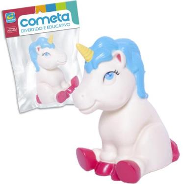 Imagem de Unicórnio Colorido Brinquedo Soft P/ Bebês, Mordedor Meninas - Cometa 