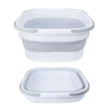 Imagem de Balde Retrátil De Plástico Com Alças E Rodinhas 10 Litros