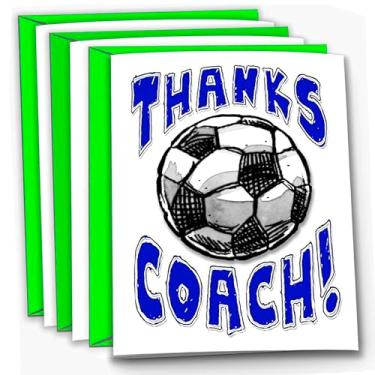 Imagem de Play Strong Pacote com 3 cartas de agradecimento You Awesome Pacote com 3 (5 x 7) Conjunto de cartões de agradecimento incrível para jogadores de futebol futebol, equipes, técnicos, família e fãs - Seus técnicos irão adorar!