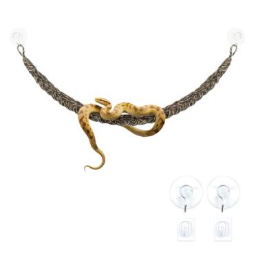 Imagem de Corda de escalada de cobra, brinquedos de escadas de cobras, suprimentos de enriquecimento de cobras, acessórios de tanque de répteis pequenos, brinquedos de escalada de répteis para bola, Python