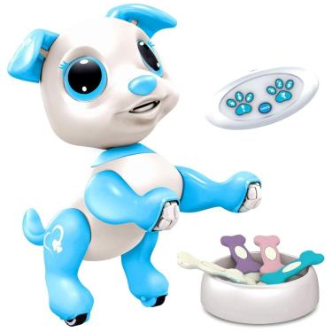 Imagem de Robô Cachorro Power Your Fun, Robô Pet para Meninas e Meninos, Robô Cachorrinho de Controle Remoto com LEDs, Efeitos Sonoros