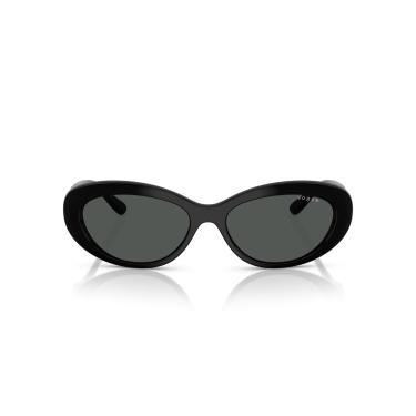 Imagem de Óculos de Sol Vogue Eyewear 0VO5630S W44/87 Tam 55 / Preto - Lentes Cinza Escuro