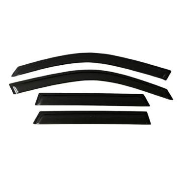 Imagem de GRJQRKHZ Defletor de janela lateral de carro para MERC&edes B&ENZ E-Class W211 Wagon 2003-2009 Viseira de porta Weathershied proteção contra vento sol chuva protetores de janela lateral defletores de