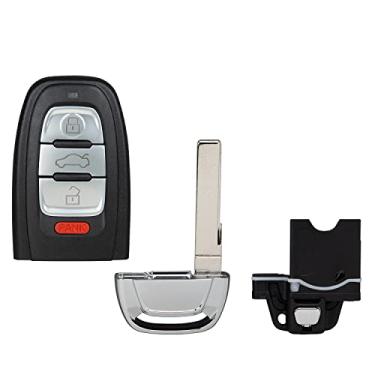 Imagem de StandardAutoPart Chave inteligente de proximidade de 4 botões para A4 A5 S4 S5 A7 S7 A8 S8 Q5 A6 S6 Allroad IYZFBSB802 8TO-959-754-G 8K0-959-754-B com acesso confortável (capa protetora)