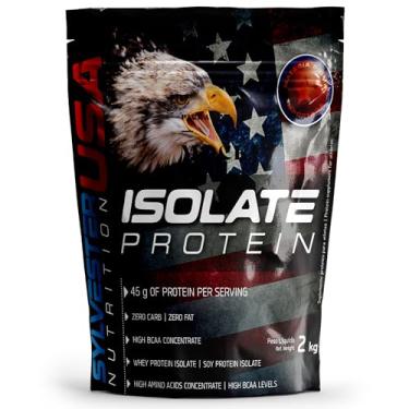 Imagem de Whey Sylvester 2 kg refil Proteína Isolada do Soro do Leite e de Soja 45 g de Proteína por Porção Não Contém Glúten Suplemento Alimentar em Pó (2kg, Morango)