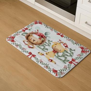 Imagem de Tapete Natalino Antiderrapante 0,60x0,50 | Deixe o Clima de Natal Invadir Sua Casa (NATAL SAFARI)