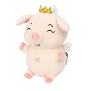 Imagem de Pelúcia Porquinho com Coroa e Asas 30cm Antialérgico