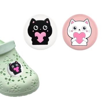 Imagem de Suporte de sapato à prova d'água compatível com Airtag, linda capa de silicone oculta, pacote com 2 (A)