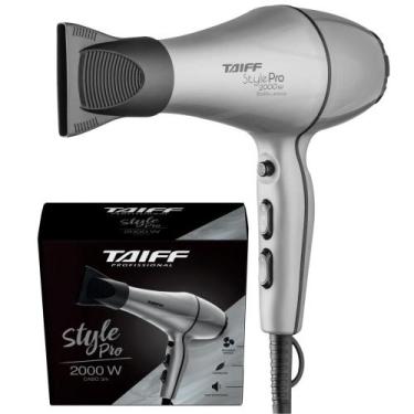 Imagem de Secador De Cabelo Marca Taiff Style Pro Original, Prata, 220V