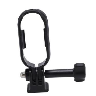 Imagem de Suporte de clipe de chapéu de câmera esportiva - Clipe de aba antiderrapante giratório de 180° POV para GO3, GO3S, leve e ajustável para ciclismo, corrida, vlogging, preto