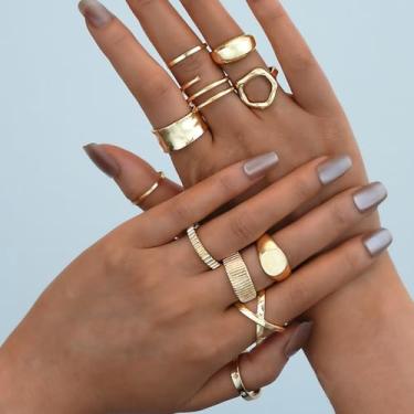 Imagem de 6 peças elegante anel vazado formato alienígena unissex para homens e mulheres joias finas vida diária namoro decoração para festa de formatura