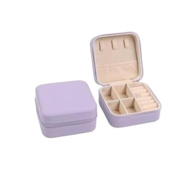 Imagem de Kit 8 a 25 Mini Porta Joia De Bolsa Para Viagem Portátil/Caixa De Armazenamento (8,roxo)