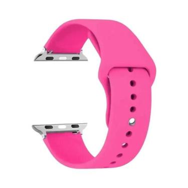 Imagem de Pulseira De Silicone Para Apple Watch 44mm 45mm 40mm 41mm 42-38mm, Bra