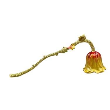 Imagem de MotiveTech Vela Extintor de Velas Decoração para Casa Ferramenta de Extinção Pavio Apagando Velas Apagador de Antigo para Amantes, Vermelho Dourado